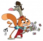 Rating: s
ID: 900770
Date: 2016-05-23 00:28:09 -0400
Status: active
Score: 2
american_red_squirrel amidnarasu anthro bottomwear can clothing container domestic_ferret duo jumpsuit mammal mustelid musteline nelvana paddy_paterson pine_squirrel rodent scaredy_squirrel scaredy_squirrel_(character) sciurid shirt shorts simple_background t-shirt topwear tree_squirrel tripping true_musteline weasel white_background post #900770