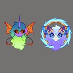 Rating: s
ID: 5668262
Date: 2025-06-26 01:41:06 -0400
Status: pending
Score: 0
1_horn absurd_res alien_species anthro anthro_fusion arthropod bat_wings big_eyes bioluminescence bright_colors candle_decor canid canine changeling changer_ray colorful_theme decorative_horns digital_media_(artwork) dragon duo emote_expression equid equine expression_icon fantasy_species female fluffy fluffy_ears friendship_is_magic furry glowing gradient_hair hair hasbro headshot_(disambiguation) hi_res horn icon_art invalid_tag long_hair mammal membrane_(anatomy) membranous_wings multicolored_hair my_little_pony mythological_canine mythological_creature mythological_equine mythological_scalie mythology nefrinity open_mouth original_character ravyn_pain scalie smile unicorn werecanid werecanine werecreature werewolf wings post #5668262