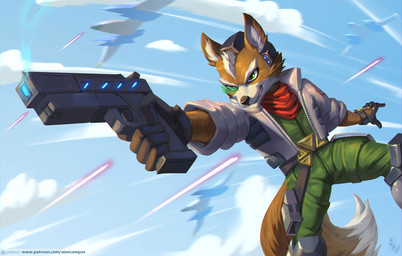 2017 5_fingers alanscampos anthro arwing belt black_nose brown_fur canine clothed clothing cloud day dipstick_tail english_text fox fox_mccloud fur gloves green_eyes gun hi_res holding_object holding_weapon jacket male mammal multicolored_tail nintendo ranged_weapon scarf sky smile solo standing star_fox text video_games weapon white_fur
Rating: Safe
Score: 9
User: Millcore
Date: August 19, 2017 2017 5_fingers alanscampos anthro arwing belt black_nose brown_fur canine clothed clothing cloud day dipstick_tail english_text fox fox_mccloud fur gloves green_eyes gun hi_res holding_object holding_weapon jacket male mammal multicolored_tail nintendo ranged_weapon scarf sky smile solo standing star_fox text video_games weapon white_fur
Rating: Safe
Score: 9
User: Millcore
Date: August 19, 2017