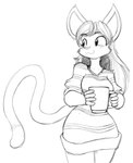 Rating: s
ID: 796513
Date: 2015-12-31 23:37:13 -0500
Status: active
Score: 11
2015 anthro biped black_and_white bottomless cat_(catldr24) cheek_tuft clothed clothing container cup dipstick_tail domestic_cat facial_tuft felid feline felis female front_view hi_res mammal markings monochrome multicolored_tail simple_background sketch smile solo standing sweater tail tail_markings tgwonder topwear tuft wide_hips post #796513