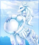 Rating: s
ID: 4301606
Date: 2023-09-19 15:14:04 -0400
Status: active
Score: 48
anthro belly big_belly blue_and_white breasts digital_media_(artwork) dragon featureless_breasts female freddymartin generation_5_pokemon hi_res legendary_pokemon monochrome mythological_creature mythological_scalie mythology navel nintendo pokemon pokemon_(species) pregnant pregnant_anthro pregnant_female reshiram scalie solo post #4301606
