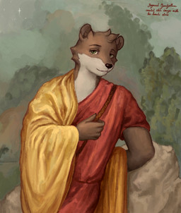 Rating: s
ID: 5768200
Date: 2025-08-09 21:25:38 -0400
Status: active
Score: 4
anthro black_body clothing green_eyes grey_body hi_res looking_at_viewer male mammal mustelid otter red_clothing reynard_goodfellow roman_clothing solo vlax yellow_clothing post #5768200