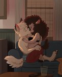 Rating: s
ID: 5610583
Date: 2025-05-30 23:33:11 -0400
Status: active
Score: 23
5_fingers absurd_res anthro anthro_on_anthro arctic_fox barefoot belly big_belly big_breasts black_hair black_nose bottomwear bovid boxers_(clothing) bra breasts canid canine caprine claws clothed clothed_anthro clothed_female clothed_male clothing digit_ring duo eyes_closed eyewear feet female finger_claws finger_ring fingers fox fur furniture glasses grey_body grey_fur grey_wool hair hand_on_back hand_on_butt hand_on_shoulder hi_res hindpaw hooves humanoid_hands husband_and_wife jewelry kiss_on_lips kissing male male/female mammal married_couple on_sofa paws pregnant pregnant_anthro pregnant_female rain1940 ring romantic romantic_ambiance romantic_couple sheep sitting sitting_on_sofa skirt smidge_(sunnypuppy23) sofa sunnypup tail toe_claws toes topless topless_anthro topless_male true_fox underwear wearing_glasses wedding_ring white_body white_fur white_hair wool_(fur) post #5610583
