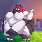 Rating: s
ID: 3202133
Date: 2022-03-01 21:16:00 -0500
Status: active
Score: 14
1:1 anthro belly belly_hair big_belly big_breasts big_feet body_hair breasts building canid canine canis cel_shading city city_background claws digitigrade fangs feet female field flower fluffy fur grass grey_body grey_fur hair hand_on_belly hi_res long_hair mammal morbidly_obese morbidly_obese_anthro narrowed_eyes navel neck_tuft neon_lights obese obese_anthro overweight overweight_anthro paws plant raised_arm red_eyes red_hair reflection river shaded sign skyscraper smile solo star sunset sv3n tail teeth thick_tail thick_thighs tuft watermark white_body white_fur wolf post #3202133