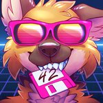 Rating: s
ID: 2379867
Date: 2020-08-21 19:54:08 -0400
Status: active
Score: 560
1980s_theme 1:1 2020 42 anthro bite biting_object canid canine chest_tuft compression_artifacts digital_drawing_(artwork) digital_media_(artwork) eyewear facing_forward floppy_disk fluffydisk42 fur glasses headshot_portrait icon item_in_mouth male male_anthro mammal maned_wolf multicolored_body object_in_mouth orange_body orange_fur outrun portrait shaded sharp_teeth smile solo sun sunglasses synthwave teeth tuft post #2379867
