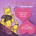 Rating: s
ID: 1799291
Date: 2019-02-22 17:12:50 -0500
Status: active
Score: 6
1:1 abra confusedewe dream_daddy fan_character generation_1_pokemon nintendo pokemon pokemon_(species) solo volsar post #1799291