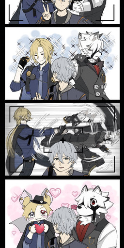 Rating: s
ID: 5588780
Date: 2025-05-21 16:57:13 -0400
Status: active
Score: 41
2mmmw8 anthro blonde_hair canid canine canis comic fight fur group hair harness hi_res hugo_vlad human humanoid humanoid_pointy_ears humor leather leather_harness long_hair male mammal mihoyo pointy_ears ponytail selfie trio von_lycaon white_body white_fur wise_(zenless_zone_zero) wolf zenless_zone_zero post #5588780