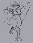 Rating: s
ID: 5646870
Date: 2025-06-16 17:46:48 -0400
Status: active
Score: 5
anthro arm_tuft avian big_breasts big_hands bird bottomwear breasts cheek_tuft chest_tuft cleavage clothed clothing denim denim_bottomwear denim_clothing eyelashes eyewear facial_tuft feet female freckles front_view glasses hi_res holding_eyewear holding_glasses holding_object huge_eyebrows huge_hands huge_hips huge_thighs jeans looking_at_viewer monochrome neck_tuft non-mammal_breasts one_leg_up owl pants proxicute raised_leg shirt simple_background sketch small_waist solo talons tank_top thick_thighs tight_bottomwear tight_clothing tight_jeans tight_pants toes topwear tuft wasp_waist waving_hand wide_hips winged_arms wings post #5646870