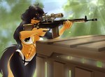 Rating: s
ID: 3239456
Date: 2022-03-24 01:39:30 -0400
Status: active
Score: 34
5_fingers anthro battle_rifle big_breasts bikini black_nose breasts canid canine canis cinnameana claws clothed clothing countershading digital_media_(artwork) domestic_dog female fingers flag_bikini fur gun hair heckler_and_koch hi_res hk_g3 holding_gun holding_object holding_ranged_weapon holding_weapon hovawart lydia_von_blutsonne mammal muscular muscular_female navel one_eye_closed outside print_bikini print_clothing print_swimwear ranged_weapon rifle shooting_range sniper_rifle solo standing swimwear teutonic topwear two-piece_swimsuit weapon post #3239456