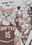 Rating: s
ID: 5650195
Date: 2025-06-18 01:41:48 -0400
Status: pending
Score: 4
2025 5_fingers anthro avian basketball_jersey basketball_uniform beak bird bodily_fluids breasts canid canine canis cheek_tuft cleavage clothed clothed_anthro clothed_female clothing conditional_dnp curvy_figure dahlia_naire digital_drawing_(artwork) digital_media_(artwork) domestic_cat domestic_dog ear_piercing ear_ring english_text eye_through_hair eyelashes facial_tuft feathers felid feline felis female female_anthro fingers fur glistening glistening_eyelids glistening_hair gloves_(marking) greater_ventura_city group hair hands_on_hips hi_res holidays jersey jodie_fowler_(sonokido) katarina_scratch looking_at_viewer mammal marie_hewlett markings mature_anthro mature_female medium_breasts medium_hair mother's_day mouse murid murine non-mammal_breasts one_eye_closed piercing portrait raised_hand ring_piercing rodent shirt short_hair simple_background smile sonokido sportswear sweat sweatdrop text topwear translucent translucent_hair tuft uniform ventura_city_drifters post #5650195
