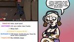 Rating: s
ID: 2450740
Date: 2020-10-17 10:07:15 -0400
Status: active
Score: 61
anthro brown_body brown_fur canid canine canis choker clothing comic controller crossed_legs domestic_dog electronics english_text eyeshadow female floppy_ears frooby fur game_controller gaming headphones hi_res jewelry livestream makeup mammal markings necklace playing_video_game profanity red_eyes shirt slang soldier_(team_fortress_2) solo speech_bubble spots spotted_body spotted_fur spy_(team_fortress_2) stream_chat tan_body tan_fur tank_top team_fortress_2 text topwear tuft valve post #2450740