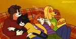 Rating: s
ID: 5506677
Date: 2025-04-15 21:18:22 -0400
Status: active
Score: 14
adam_isaac_novikov_(greengrizz) afghan_hound anthro calico_cat canid canine canis cheese_puffs cuddling domestic_cat domestic_dog drugs felid feline felis female furniture greengrizz group hi_res hunting_dog m.c._connolly male mammal marijuana menachem_mendel_(menchy)_rappaport molosser mountain_dog sighthound smoking smoking_marijuana snacks sofa swiss_mountain_dog tuxedo_cat winnie_barker_(greengrizz) post #5506677