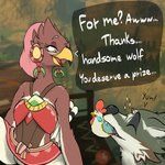 Rating: s
ID: 5644875
Date: 2025-06-15 19:36:47 -0400
Status: active
Score: 109
1:1 2025 anthro avian beak bird breath_of_the_wild canid canine canis clothing cucco duo female feral frita_(tloz) hair hi_res link_(wolf_form) male mammal nintendo rito smile text the_legend_of_zelda twilight_princess urefunest wings wolf post #5644875