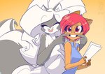 Rating: s
ID: 5629719
Date: 2025-06-08 21:01:32 -0400
Status: active
Score: 25
2025 anthro big_breasts breasts chloe_sinclaire clothed clothing conditional_dnp domestic_cat duo eyebrow_through_hair eyebrows eyes_closed eyewear felid feline felis female finger_in_mouth fully_clothed fur glasses grey_body grey_fur grin hair holding_object jollyjack mammal maxine_maxine mephitid paper red_eyes red_hair simple_background skunk smile tan_body tan_fur teeth translucent translucent_hair white_body white_fur white_hair yellow_background post #5629719