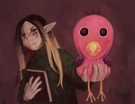 Rating: s
ID: 4939441
Date: 2024-07-24 09:52:32 -0400
Status: active
Score: 14
ambiguous_gender beak clothed clothing dungeons_and_dragons duo elf eyewear female feral garten_of_banban glasses hasbro hi_res humanoid humanoid_pointy_ears opila_chicks pointy_ears sacredslime wizards_of_the_coast post #4939441