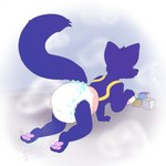 Rating: s
ID: 5539644
Date: 2025-04-30 14:23:48 -0400
Status: active
Score: 12
1:1 absurd_res anthro blue_body blue_eyes blue_fur bodily_fluids canid canine canis cheek_tuft clothed clothing crawling diaper facial_tuft female fennecat fur genital_fluids hi_res mammal pawpads pink_pawpads purple_body purple_fur simple_background solo stripes toy_block tuft watermark wearing_diaper whisker_spots wolf yellow_stripes young post #5539644