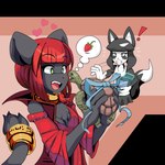 Rating: s
ID: 4874300
Date: 2024-06-23 22:13:38 -0400
Status: active
Score: 13
1:1 2019 accessory ambiguous_gender ankama anthro black_body black_fur black_hair breasts canid canine cash_(linyuenj) cleavage clothed clothing dipstick_tail dofus domestic_cat ecaflip exclamation_point fan_character felid feline felis female feral fox freedom_planet fur furgonomics galaxytrail gift gloves_(marking) goshaag green_eyes group hair heart_symbol hi_res jewelry mammal markings nastypoke_(character) open_mouth red_hair red_nose reptile ring scalie tail tail_accessory tail_jewelry tail_markings tail_ring trio turtle post #4874300