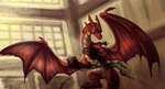 Rating: s
ID: 3561330
Date: 2022-09-11 18:42:00 -0400
Status: active
Score: 33
black_scarf blurred_background claws conditional_dnp countershade_neck countershade_torso countershading dragon european_mythology feral inside light light_beam magic magic_user male membrane_(anatomy) membranous_wings mostly_nude mythological_creature mythological_scalie mythology orange_eyes pupils red_body red_scales saebira scales scalie scarf scarf_only slit_pupils snout solo sunbeam sunlight tail tan_body tan_countershading tapering_tail western_dragon window wings post #3561330