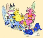 Rating: s
ID: 5611065
Date: 2025-05-31 06:34:51 -0400
Status: active
Score: 2
2025 antennae_(anatomy) anthro aquatic_gastropod banana_slug beach beach_chair bedupolker bench beverage bikini bikini_bottom bikini_top black_antennae blue_antennae blue_body blue_dragon_slug clothing eyestalks female flesh_hair fluffy_antennae footwear gastropod green_body group hi_res hopkin's_rose intersex_(lore) lying male marine mollusk nipples non-mammal_nipples nudibranch pink_body sandals sea_slug shoes simple_background sitting slug sneakers socks surfboard swimming_trunks swimsuit_only swimwear two-piece_swimsuit yellow_body post #5611065