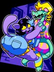 Rating: s
ID: 5124231
Date: 2024-10-18 18:50:24 -0400
Status: active
Score: 46
2024 alligator alligatorid alpha_channel anthro barefoot big_breasts big_butt biped black_hair blonde_hair blue_highlights bobberbobman bottomwear bratty_(undertale) breasts butt catty_(undertale) clothed clothing crocodilian domestic_cat drill_curls duo eyelashes fangs feet felid feline felis female female/female female_anthro fingers fur green_body green_skin green_tail hair hand_holding highlights_(coloring) huge_butt leg_warmers legwear lipstick looking_at_another looking_back makeup mammal on_one_leg open_mouth open_smile outline overalls oversized_clothing oversized_shirt oversized_topwear overweight overweight_anthro overweight_female pants pink_lipstick pink_sclera pupils purple_body purple_fur purple_tail reptile scalie shirt short_stack shortalls size_difference slit_pupils smile standing tail teeth thick_thighs topwear undertale_(series) white_outline wide_hips post #5124231