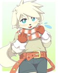 Rating: s
ID: 5202568
Date: 2024-11-24 12:53:40 -0500
Status: active
Score: 18
2024 4:5 5_fingers anthro bandai_namco belt blue_eyes blush border bottomwear canid canine canis clothing domestic_dog embarrassed fangs fingers fur gloves hair handwear happy hi_res japanese_description kemoizumi kemono looking_at_viewer male mammal open_mouth panashe_(summon_night) scarf shorts solo summon_night tail teeth topwear white_body white_border white_fur white_hair young young_anthro young_male post #5202568