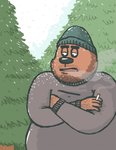 Rating: s
ID: 2683079
Date: 2021-04-04 17:53:28 -0400
Status: active
Score: 3
2008 anthro archived_source bear black_nose clothing hat headgear headwear humanoid_hands male mammal mustard_(artist) outside overweight overweight_anthro overweight_male plant snow snowing solo sweater topwear tree post #2683079