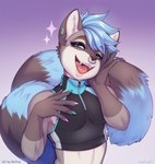 Rating: s
ID: 3995602
Date: 2023-04-16 12:39:37 -0400
Status: active
Score: 247
2023 5_fingers anthro black_body black_clothing black_fur black_nose black_shirt black_topwear blue_body blue_clothing blue_fur blue_hair blue_shirt blue_topwear claws clothing crop_top cute_fangs ear_piercing eyeshadow facial_piercing fangs femboy finger_claws fingers fur gauged_ear gloves_(marking) gradient_background green_claws green_eyes green_eyeshadow grey_body grey_fur hair hand_on_face icon makeup male mammal markings nose_piercing nose_ring orange_eyeshadow piercing procyonid pupils purple_claws purple_eyeshadow raccoon ring_piercing shirt simple_background smile solo sparkles spiral_staircase teeth tokifuji tongue tongue_piercing topwear white_inner_ear zipper post #3995602