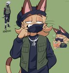Rating: s
ID: 2714498
Date: 2021-04-26 21:05:04 -0400
Status: active
Score: 134
2021 absurd_res anthro artist_name black_eyes blush book bottomwear brown_body brown_fur brown_hair brown_nose character_name clothing cosplay digital_media_(artwork) dipstick_tail domestic_cat eyebrow_through_hair eyebrows face_mask fangs felid feline felis fur glistening_eyelids green_background hair half-closed_eyes hat headgear headwear hi_res jacket jewelry jinu jinu_(character) kakashi_hatake looking_at_viewer male mammal mario_bros markings multicolored_body multicolored_fur multicolored_tail narrowed_eyes naruto necklace nintendo open_mouth pants percy_(teckworks) purple_yoshi purps reading reference_image simple_background solo tail tail_markings teeth text topwear translucent translucent_hair two_tone_body two_tone_fur whiskers yoshi post #2714498