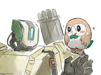 2016 5_fingers ambiguous_gender avian bastion_(overwatch) bird blush crossover cute duo feral flora_fauna gun machine nintendo ocaritna omnic overwatch owl plant pokémon ranged_weapon robot rowlet simple_background size_difference video_games weapon white_background
Rating: Safe
Score: 4
User: slyroon
Date: June 21, 2017 2016 5_fingers ambiguous_gender avian bastion_(overwatch) bird blush crossover cute duo feral flora_fauna gun machine nintendo ocaritna omnic overwatch owl plant pokémon ranged_weapon robot rowlet simple_background size_difference video_games weapon white_background
Rating: Safe
Score: 4
User: slyroon
Date: June 21, 2017