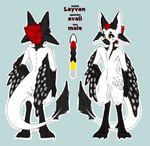 Rating: s
ID: 5569778
Date: 2025-05-13 16:20:03 -0400
Status: active
Score: 3
2025 3_fingers 4_ears 4_toes absurd_res anthro avali avian bird black_body black_feathers black_fur black_sclera black_scutes color_swatch digital_media_(artwork) english_text feathered_wings feathers feet fingers fur hair hi_res layvan_(avali) male markings model_sheet multi_ear neck_tuft red_body red_feathers red_hair red_markings scuted_arms scuted_legs scutes solo text toes tuft white_body white_markings winged_arms wings yellow_eyes ynulk post #5569778