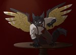 Rating: s
ID: 3277951
Date: 2022-04-14 08:29:08 -0400
Status: active
Score: 22
4_toes 5_fingers alternate_species ambiguous_gender angry anthro bared_teeth big_tail black_body black_fur black_hair bottomwear brown_bottomwear brown_clothing brown_eyes clothed clothed_anthro clothing crouching curly_hair domestic_cat dream_smp ear_tuft eyebrows feathers feet felid feline felis fingers fully_clothed fully_clothed_anthro fur furniture furrification grey_body grey_fur hair hybrid jamalambbamm kneeling las_nevadas las_nevadas_uniform long_tail looking_at_viewer male male_(lore) mammal markings necktie pants quackity red_background red_necktie scar shirt simple_background solo spread_wings standing_on_table straps striped_markings stripes table tail teeth thick_eyebrows toes topwear tuft white_body white_clothing white_eyes white_feathers white_topwear wings wounded yellow_body yellow_feathers yellow_wings youtuber post #3277951