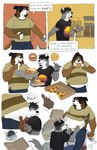 Rating: s
ID: 5665942
Date: 2025-06-25 00:05:40 -0400
Status: pending
Score: 6
anthro bag belly belly_expansion belly_peek belly_peeking_out belly_press beverage black_clothing black_facial_hair black_hair black_shirt black_topwear bloated blue_bottomwear blue_clothing blue_pants bodily_fluids body_hair bottomwear brown_body brown_fur burger burping cake candy canid canine canis chocolate chocolate_bunny clothing comic container dessert dialogue domestic_dog duo eating eating_food emoji english_text expansion eyes_closed eyewear facial_hair floppy_ears food fork_in_mouth fur gabbagebin glasses goatee grey_body grey_fur hair hair_bun hand_on_belly happy_trail hi_res holding_stomach lidded_eyes male male/male mammal multiple_images navel open_mouth pants pink_tongue pizza pizza_box ponytail rumbling_stomach shirt simple_background soda soda_bottle speech_bubble stuffing sweat sweatdrop t-shirt tail tail_motion tailwag tape_measure tape_measure_around_waist text tongue topwear weight_difference weight_gain white_background white_belly wolf post #5665942