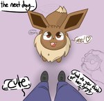 Rating: s
ID: 5644716
Date: 2025-06-15 18:14:05 -0400
Status: pending
Score: 42
ambiguous_gender brown_body brown_eyes brown_fur cdegenz chest_tuft clothing dialogue duo eevee english_text excited feral footwear fur generation_1_pokemon happy heart_symbol hi_res holding_object human mammal nintendo open_mouth pokeball pokemon pokemon_(species) quadruped shoes signature speech_bubble standing tail tail_motion tailwag text tuft post #5644716