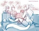 Rating: s
ID: 1236881
Date: 2017-06-07 13:00:17 -0400
Status: active
Score: 51
2017 adobe_photoshop_(artwork) anthro armor basitin bed blush bodily_fluids boxers_(clothing) card chest_wraps clothed clothing conditional_dnp crossed_legs dialogue digital_media_(artwork) digitigrade diplomacy duo_focus english_text eyes_closed female full_house_(card_hand) furniture group hair headgear helmet human keiren_(twokinds) king king_adelaide long_hair male mammal monochrome nervous on_bed pair_of_kings pair_of_threes pauldron pawpads playing_card poker queen rear_view royalty simple_background sitting sketch skimpy smile strip_poker sweat text three_aces tom_fischbach twokinds underwear whispering white_background wraps post #1236881