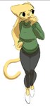 Rating: s
ID: 5309851
Date: 2025-01-15 16:26:54 -0500
Status: active
Score: 32
anthro bethesda_game_studios black_bottomwear black_clothing black_pants bottomwear clothed clothing digital_media_(artwork) felid feline female fur green_clothing green_sweater green_topwear hair khajiit lolrnomic looking_aside mammal microsoft outline pants pink_nose portrait prequel_adventure rajirra shaded simple_background solo sweater tail the_elder_scrolls topwear tuft white_background xbox_game_studios yellow_body yellow_eyes yellow_fur post #5309851