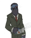 Rating: s
ID: 5299565
Date: 2025-01-10 19:51:39 -0500
Status: active
Score: 0
alien beard blue_body blue_skin cigar clothing facial_hair facial_scar green_clothing green_suit grey_hair hair hairy hi_res humanoid illbleed inverted-mind-inc. male mature_male michael_reynolds monster necktie not_furry red_eyes red_necktie redesign scar simple_background smoke solo suit white_background post #5299565