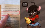 Rating: s
ID: 2571734
Date: 2021-01-14 19:38:11 -0500
Status: active
Score: 183
2021 absurd_res anthro bottomwear breasts brown_eyes brown_hair cheese cleavage clothed clothing dairy_products dialogue digital_media_(artwork) eating english_text eyelashes eyewear female food glasses gloves_(marking) gwen_geek gwen_martin hair hi_res holding_cheese holding_food holding_object house_mouse joaoppereiraus looking_at_viewer mammal markings mixed_media mouse murid murine nerd photography_(artwork) pink_nose rodent shirt short_hair short_stack shorts signature solo speech_bubble talking_to_viewer text the_complete_book_of_magic_and_witchcraft thick_thighs topwear post #2571734