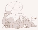 Rating: s
ID: 5582332
Date: 2025-05-18 21:00:56 -0400
Status: active
Score: 12
2021 ailurid anthro bear belly big_belly big_butt biped butt catarsi claws dialogue digital_drawing_(artwork) digital_media_(artwork) english_text feet felid finger_claws fluffy fluffy_tail fur group hair hi_res huge_belly huge_butt larger_anthro larger_male lioen lion lying male mammal monochrome morbidly_obese morbidly_obese_anthro morbidly_obese_male nude obese obese_anthro obese_male on_another on_front overweight overweight_anthro overweight_male pantherine pawpads paws red_panda size_difference smaller_anthro smaller_male smothering speech_bubble tail text toe_claws trio post #5582332