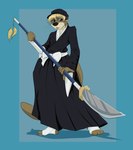 Rating: s
ID: 5325572
Date: 2025-01-23 10:23:39 -0500
Status: active
Score: 3
anthro black_clothing black_dress black_hat black_headwear blade bleach_(series) blonde_hair blue_ear_piercing blue_eyes bow_ribbon brown_body brown_fur clothed clothed_male clothing colored dress ear_piercing eyewear fur glaive glasses hair hat headgear headwear male mammal melee_weapon mustelid naginata otter otter_tail pandottermon parker_(pandottermon) piercing polearm shaded simple_background solo standing sword tail weapon wearing_glasses white_bow post #5325572