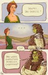 Rating: s
ID: 5609314
Date: 2025-05-30 13:02:36 -0400
Status: pending
Score: 9
2024 3_panel_comic 5_fingers absurd_res armor artist_logo asking asking_another blue_eyes blue_sky braided_hair breasts brown_clothing brown_eyes brown_gloves brown_hair brown_handwear brown_topwear brown_vest cleavage clothed clothed_female clothed_human clothed_humanoid clothing cloud collarbone colored colored_nails comic crossed_arms crossgender crown day dialogue digital_media_(artwork) dreamworks dress duo ellipsis english_description english_text eye_contact eyebrows eyelashes female female/female female_human fingernails fingers forest freckled_face freckles gloves green_clothing green_dress green_fingernails green_hair_tie green_nails hair handwear headgear hi_res hillside human humanoid larger_female larger_humanoid leaf leaf_in_hair light lighting lips logo long_hair looking_at_another mammal messy_hair mouth_closed mtf_crossgender nails name_drop name_in_dialogue not_furry ogre outside pauldron plant princess princess_fiona ravangie red_eyebrows red_hair red_lips river royalty shaded shirt shrek_(character) shrek_(series) size_difference sky smaller_female smaller_human speech_bubble standing talking_to_another tan_body tan_skin text tiara topwear tree vest wavy_hair worried_look yelling yellow_clothing yellow_shirt yellow_topwear post #5609314