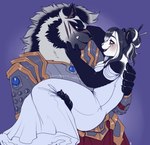 Rating: s
ID: 3431623
Date: 2022-07-06 15:12:18 -0400
Status: active
Score: 24
2022 anthro armor bear black_body black_fur black_hair black_nose blizzard_entertainment blush breasts bridal_carry bride carrying_another carrying_partner claws clothed clothing digital_media_(artwork) dress duo eye_contact facial_scar fangs female finger_claws fingers fur hair hand_on_back hand_on_face hand_under_leg hi_res highlights_(coloring) humanoid_hands husband_and_wife looking_at_another male male/female mammal married_couple multicolored_body multicolored_fur pandaren scar skye3337 smile teeth two_tone_body two_tone_fur warcraft wedding_dress white_hair white_highlights post #3431623