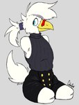 Rating: s
ID: 4996108
Date: 2024-08-19 11:13:11 -0400
Status: active
Score: 15
4_missing_limbs amputee anthro armless avian beak bird blue_eyes cfoxblu chicken clothed clothing danny_(cfoxblu) disability femboy galliform gallus_(genus) hair legless limbless male phasianid ponytail quadruple_amputee shaded simple_background simple_shading solo sweater tail topwear turtleneck post #4996108