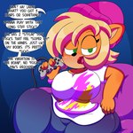 Rating: s
ID: 2789271
Date: 2021-06-17 14:20:57 -0400
Status: active
Score: 19
1:1 2020 3barts absurd_res activision anthro bandicoot beanie big_breasts blonde_hair bottomwear bouncing_breasts breasts cleavage clothed clothing coco_bandicoot controller cord crash_bandicoot_(series) curvy_figure denim denim_bottomwear denim_clothing dialogue digital_media_(artwork) dualshock dualshock_1 english_text escaping_text eyelashes female fingers fur game_controller green_eyes hair hat headgear headwear hi_res holding_controller holding_game_controller holding_object hourglass_figure huge_breasts huge_hips huge_thighs jeans linked_speech_bubble lips looking_at_viewer mammal marsupial motion_lines motion_outline multicolored_body multicolored_fur number orange_body orange_fur pants playstation playstation_1 playstation_button_symbol playstation_controller ps1_controller simple_background sitting smile solo sony_corporation sony_interactive_entertainment speech_bubble talking_to_viewer tan_body tan_fur text thick_thighs tongue totally_tubular_coco voluptuous wide_hips wired_controller post #2789271