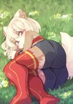Rating: s
ID: 2175118
Date: 2020-03-09 19:20:56 -0400
Status: active
Score: 69
anthro bottomwear butt canid canine canis clothing domestic_dog female grass hair hi_res hotpants kemono koko_(youki029) legwear lying mammal on_ground on_side plant purple_eyes red_clothing red_legwear shorts solo spitz thigh_highs white_hair youki029 post #2175118