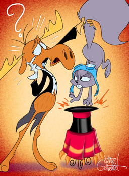 Rating: s
ID: 4228550
Date: 2023-08-12 13:45:45 -0400
Status: active
Score: 16
2023 anthro antlers artist_name aviator_cap biped buckteeth bullwinkle_j._moose clothing colored deer digital_drawing_(artwork) digital_media_(artwork) duo feet fingers fur grey_body grey_fur grey_squirrel handwear hanging_by_tail hat headgear headwear hi_res horn jay_ward_productions long_tail magician magician_hat male mammal moose mostly_nude new_world_deer orange_background orange_body orange_fur rocket_j._squirrel rocky_and_bullwinkle rodent sciurid signature silentjack simple_background size_difference standing tail tail_grab teeth text toes topwear tree_squirrel white_text post #4228550