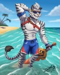 Rating: s
ID: 3321284
Date: 2022-05-07 13:44:46 -0400
Status: active
Score: 22
2022 4:5 5_fingers anthro beach blue_clothing blue_swimming_trunks blue_swimwear clothed clothing eyewear felid fingers fur hi-rez_studios hi_res island lifeguard male mammal melee_weapon paladins_(game) palm_tree pantherine plant sagadreams sea seaside signature solo striped_body striped_fur stripes sunglasses swimming_trunks swimwear sword tiberius_(paladins) tiger topless topless_anthro topless_male tree water weapon post #3321284