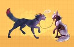 Rating: s
ID: 3423507
Date: 2022-07-02 06:47:16 -0400
Status: active
Score: 29
blue_body blue_fur blush brown_body brown_fur canid canine canis collar duo female feral fox fur holding_collar holding_object horn kelpy_(smar7) love male male/female mammal marc_(smar7) tail tail_motion tailwag vaitins white_body white_fur wolf post #3423507