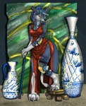 Rating: s
ID: 4442828
Date: 2023-11-29 11:13:44 -0500
Status: active
Score: 5
beads beard_beads blue_hair brace braided_hair cane canid canine canis claws clothing cracks dress eyewear facial_hair female fixed fleety_(artist) fleety_(character) furniture glasses goatee gold_(metal) hair herm_(lore) hi_res jewelry kintsugi mammal marble mohawk necklace nurse_fleety_(character) piercing pitcher pose pottery red_eyes rock scar stool tattoo valkwulf vase wounded post #4442828