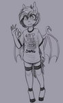 Rating: s
ID: 4124456
Date: 2023-06-21 21:03:19 -0400
Status: active
Score: 50
anthro bat_pony circle_game clothing equid fan_character fangs female footwear gesture hasbro hi_res mammal membrane_(anatomy) membranous_wings monochrome my_little_pony nolegs_(oc) pupils replica_(artist) shirt slit_pupils socks t-shirt teeth topwear waving wings post #4124456