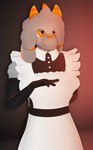 Rating: s
ID: 5564478
Date: 2025-05-11 11:30:13 -0400
Status: active
Score: 2
anthro bovid caprine clothed clothing conditional_dnp dress floppy_ears fur goat grey_body grey_fur gusta gusta_(gusta) hair hi_res horn maid_uniform male mammal orange_eyes orange_horn solo uniform post #5564478